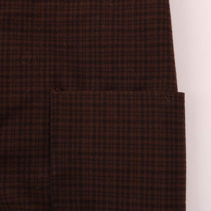 イエナ スローブ サロペット オーバーオール スカート ストレッチ チェック ボトムス レディース 36サイズ ブラウン IENA SLOBE_画像3