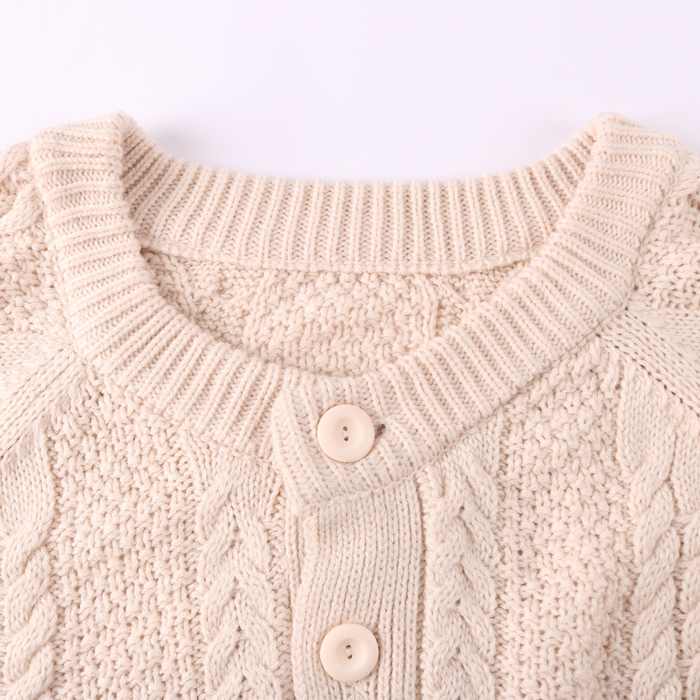 ロペピクニック カーディガン 長袖 ケーブル編 無地 トップス アウター レディース 38サイズ ベージュ ROPE PICNIC_画像4