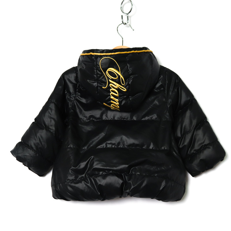 チャンピオン ナイロンジャケット 中綿入り ジャンパー アウター ベビー 男の子用 90サイズ ブラック Champion_画像2