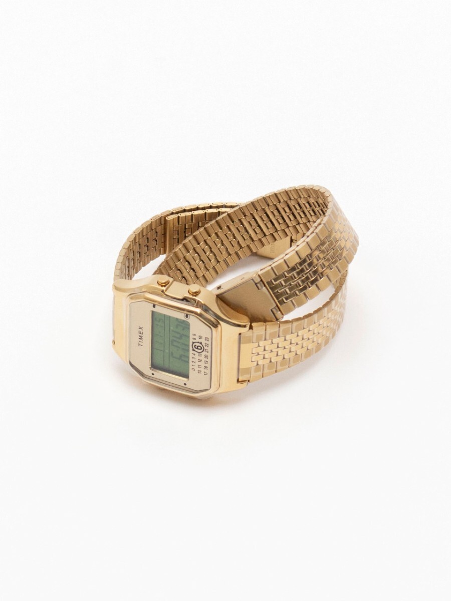 即完売 TIMEX mm6 コラボウォッチ T80 ゴールド 付属品完備 TIMEX_画像4