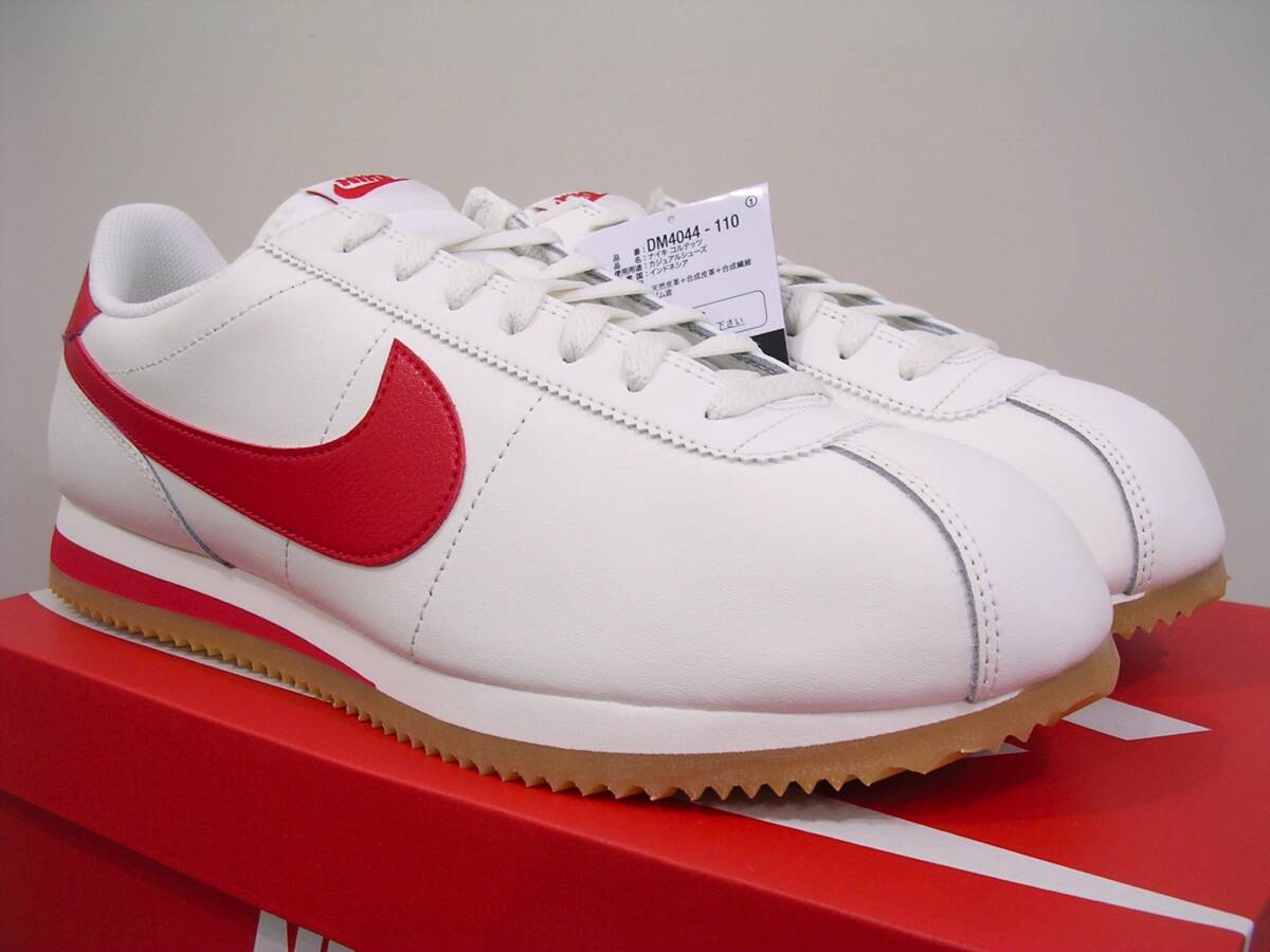 新品 NIKE レザーコルテッツ オフ白赤 US11 29cm 完売サイズ 国内品 定価12430円 DM4044-110 セイルX赤 ナイキ CORTEZ SAIL/RED/GUM_画像1