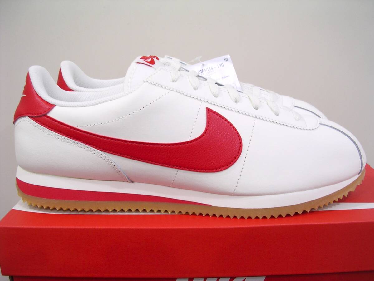 新品 NIKE レザーコルテッツ オフ白赤 US11 29cm 完売サイズ 国内品 定価12430円 DM4044-110 セイルX赤 ナイキ CORTEZ SAIL/RED/GUM_画像2