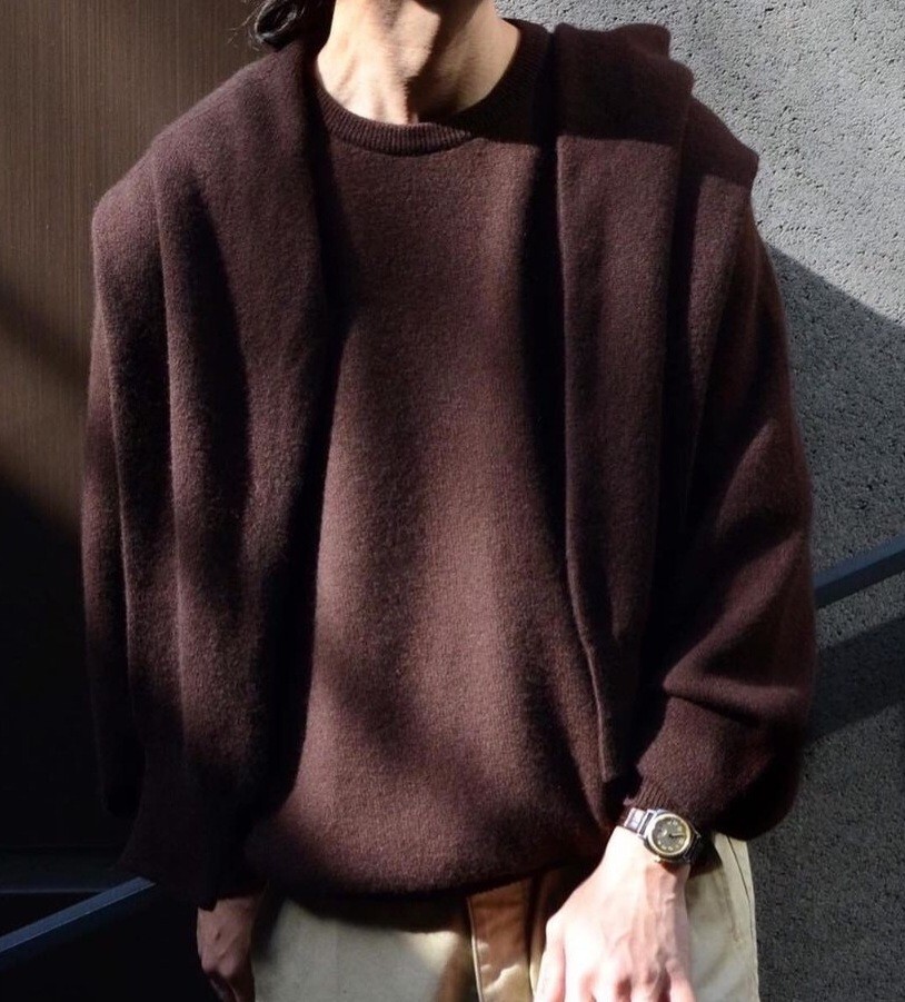 即完売 別注 HERILL Wholegarment Cardigan size 4《ヘリル》ホールガーメント カーディガン 100％ CASHMERE_画像3