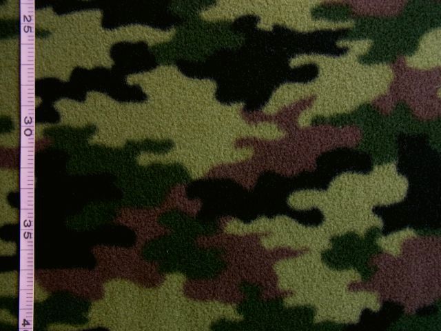★薄手フリース♪カモフラージュ柄(グリーン)♪145×50★【NE1656-A】_画像2