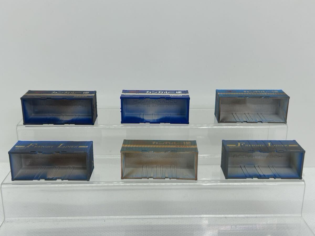 U31A 日本フレートライナー 他 コンテナ 6個 ウェザリング加工品 朗堂 Nゲージコンテナ まとめ まとめて〜_画像4