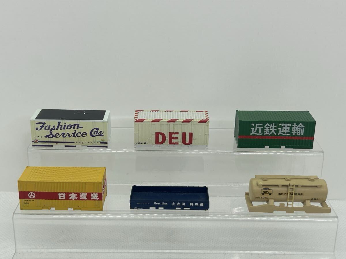 UC6 日本運送 他 コンテナ 6個 TOMIX 他 Nゲージ貨車 まとめ まとめて〜_画像1