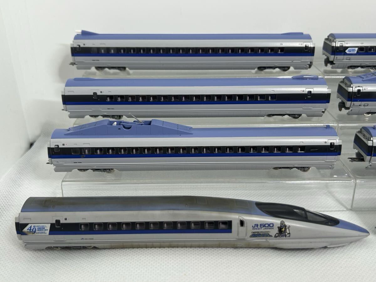 【ジャンク】 TOMIX 98948 JR 500 7000系 山陽新幹線（E陽新幹線全線開業40周年・カンセンジャーラッピング)セット動作確認 ライト点灯確認_画像5