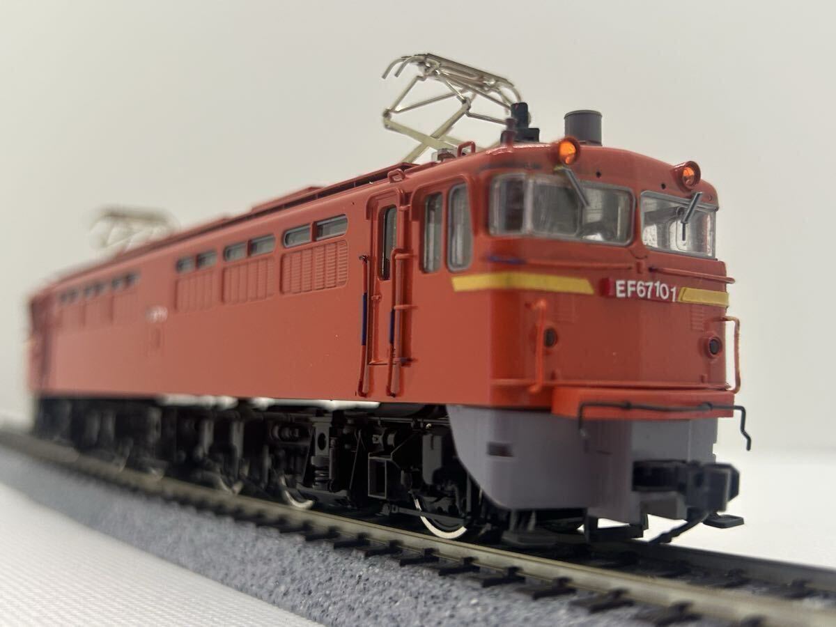【HOゲージ】EF67-101 動作確認・ライト点灯確認 KATO 加工品 電気機関車_画像2