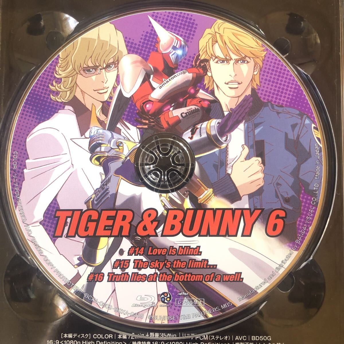 TIGER&BUNNY タイガー&バニー Blu-ray 1.6(初回限定版)_画像3