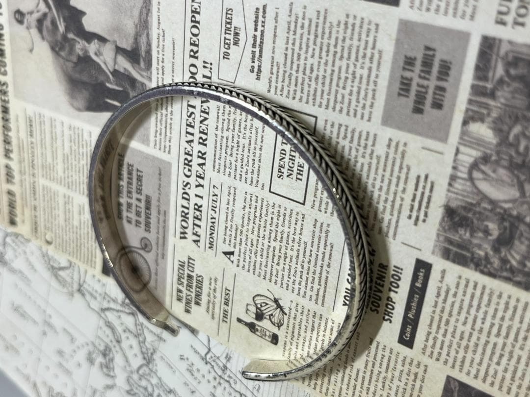 シンプルに…クールに…フェザーシルバーバングル_画像10