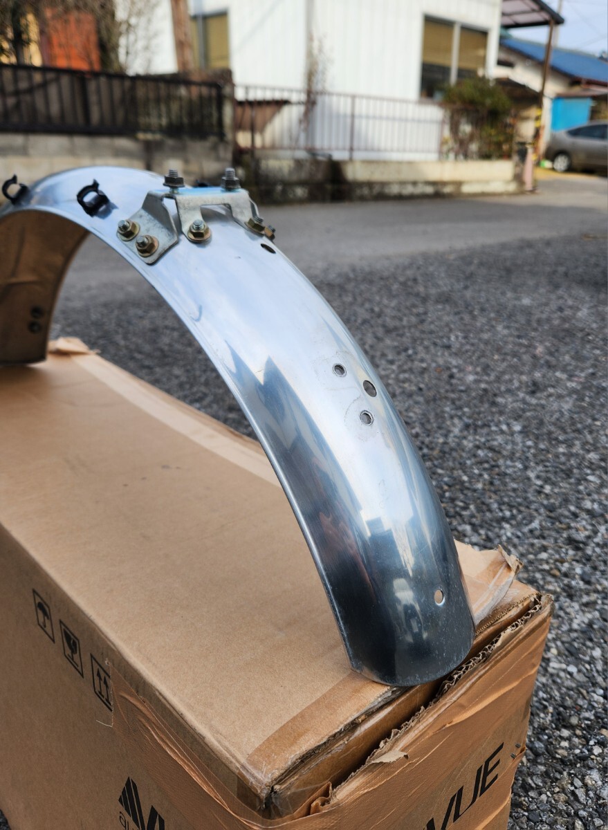 ドリーム50 リアフェンダー アルミ 中古品_画像4