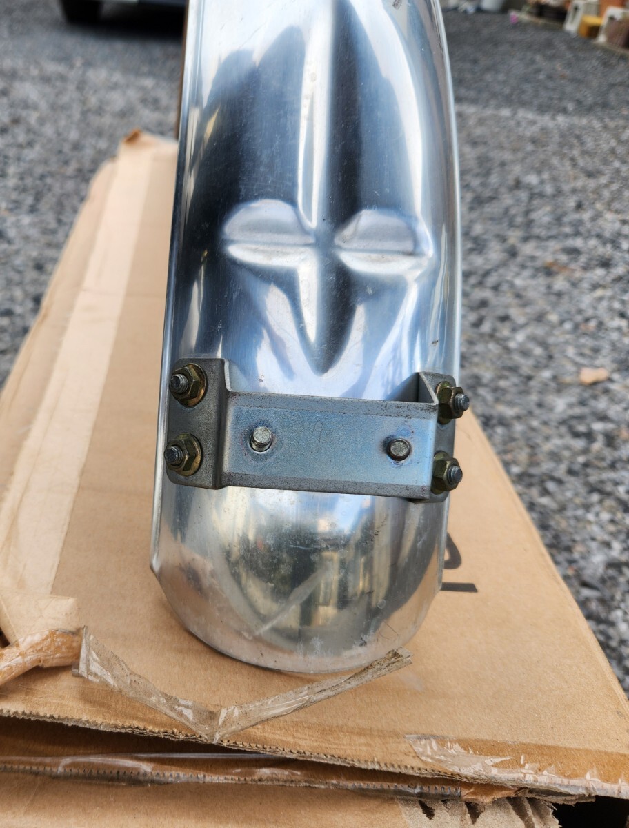 ドリーム50 リアフェンダー アルミ 中古品_画像2