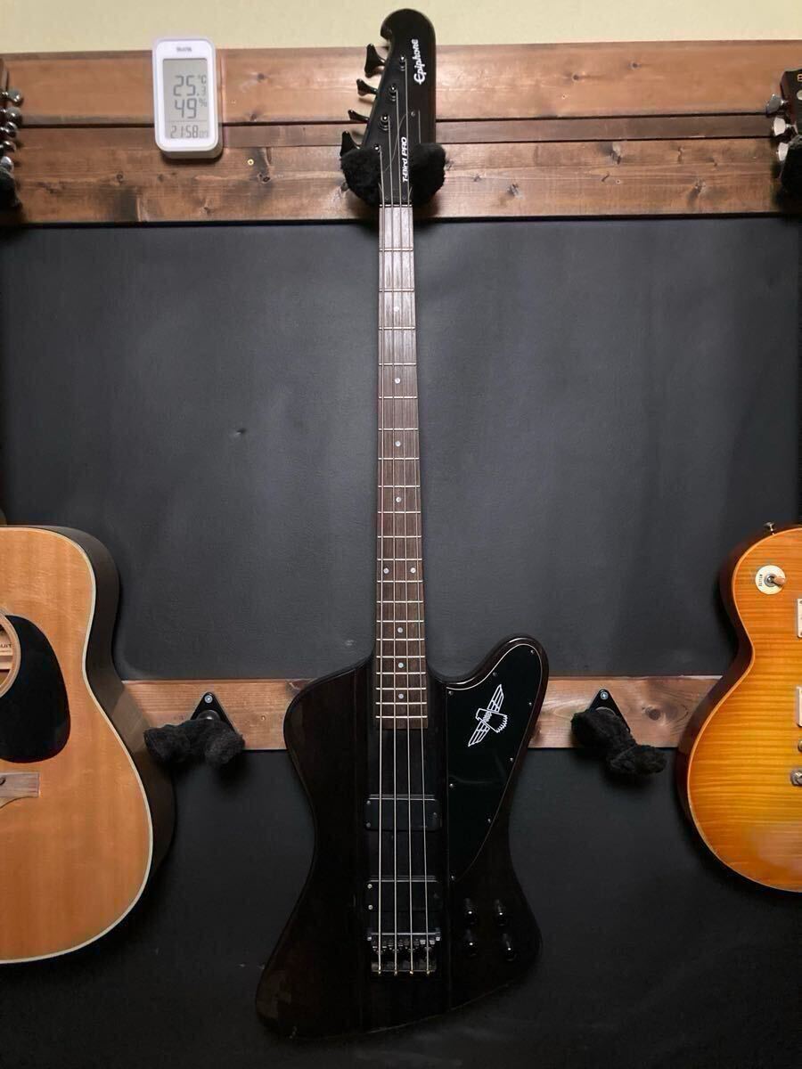 【 送料無料 】Epiphone T-Bird PRO エピフォン Tバードプロ サンダーバード ベース プロビデンスバッグ スルーネック Gibson アクティブ_画像1