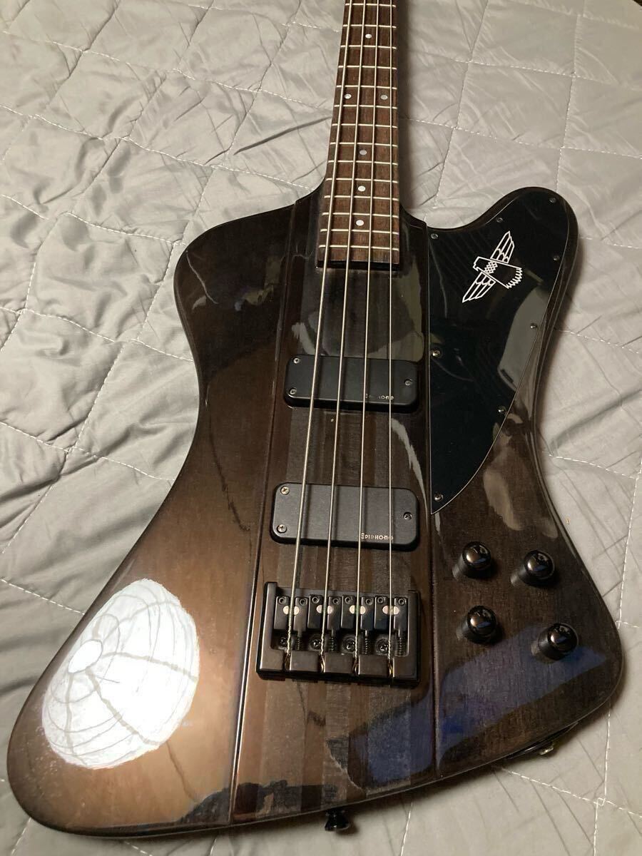 【 送料無料 】Epiphone T-Bird PRO エピフォン Tバードプロ サンダーバード ベース プロビデンスバッグ スルーネック Gibson アクティブ_画像5