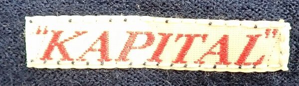 9T6745/KAPITAL AZUMA アズマバンダナ 縮絨ウールワンピース 日本製 キャピタル_画像4