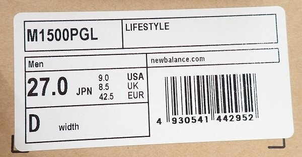 3S3053/New Balance M1500PGL Британия производства New balance