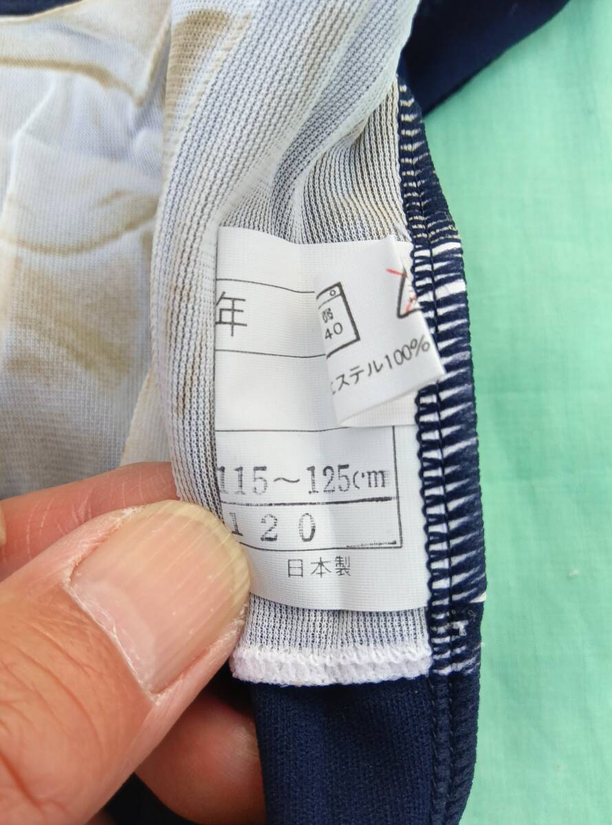 女子 未使用品 旧型スクール水着 8号サイズ サンプール 濃紺色 ネイビー_画像5