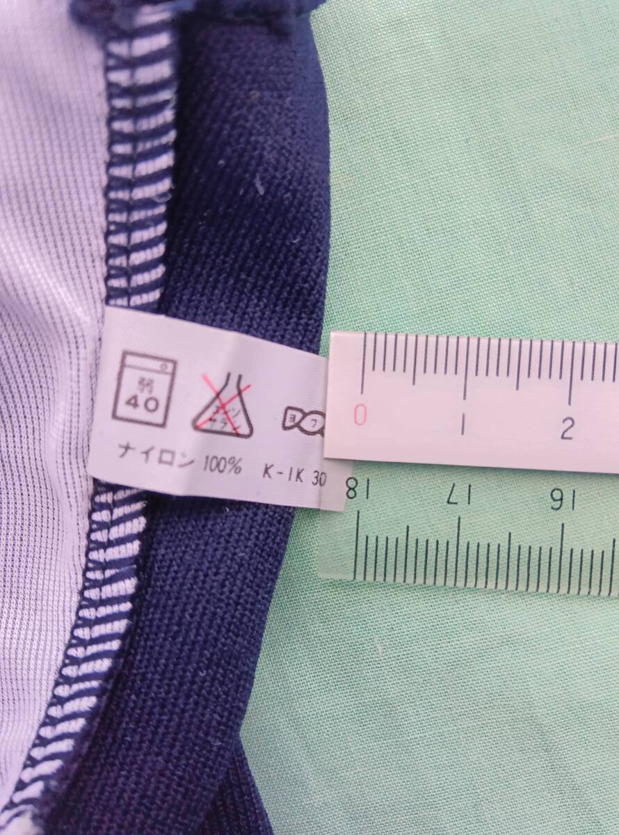 女子 未使用品 旧型スクール水着 125サイズ キンポーニット 濃紺色 ネイビー_画像6