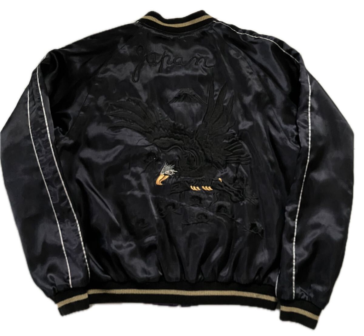 11/16終了!送料無料テーラー東洋スカジャン スペシャル ヴィンテージ エイジング 港商 鷹黒 氷室草彅剛 浜田雅功所ジョージ フラットヘッド_画像3