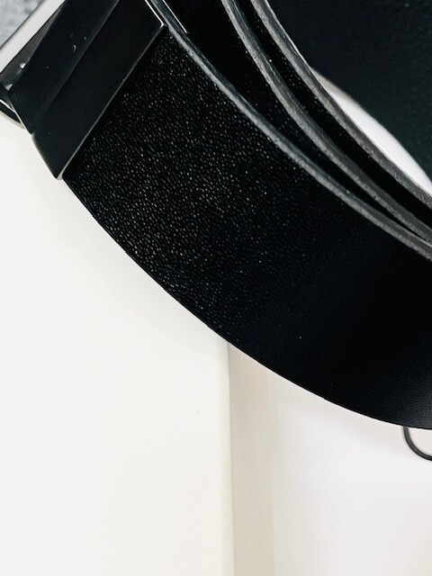 11-33 未使用 Calvin Klein カルバンクライン リバーシブル レザー ベルト ブラック サイズ85 メンズ_画像5