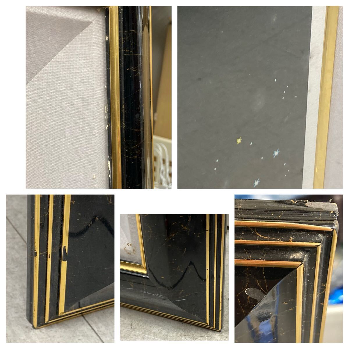 シム・シメール「海からのメッセージ」178／300 鉛筆サイン ジクレー 15号大 イルカ 海 地球 絵画 額装 保管袋/保管箱付き _画像10