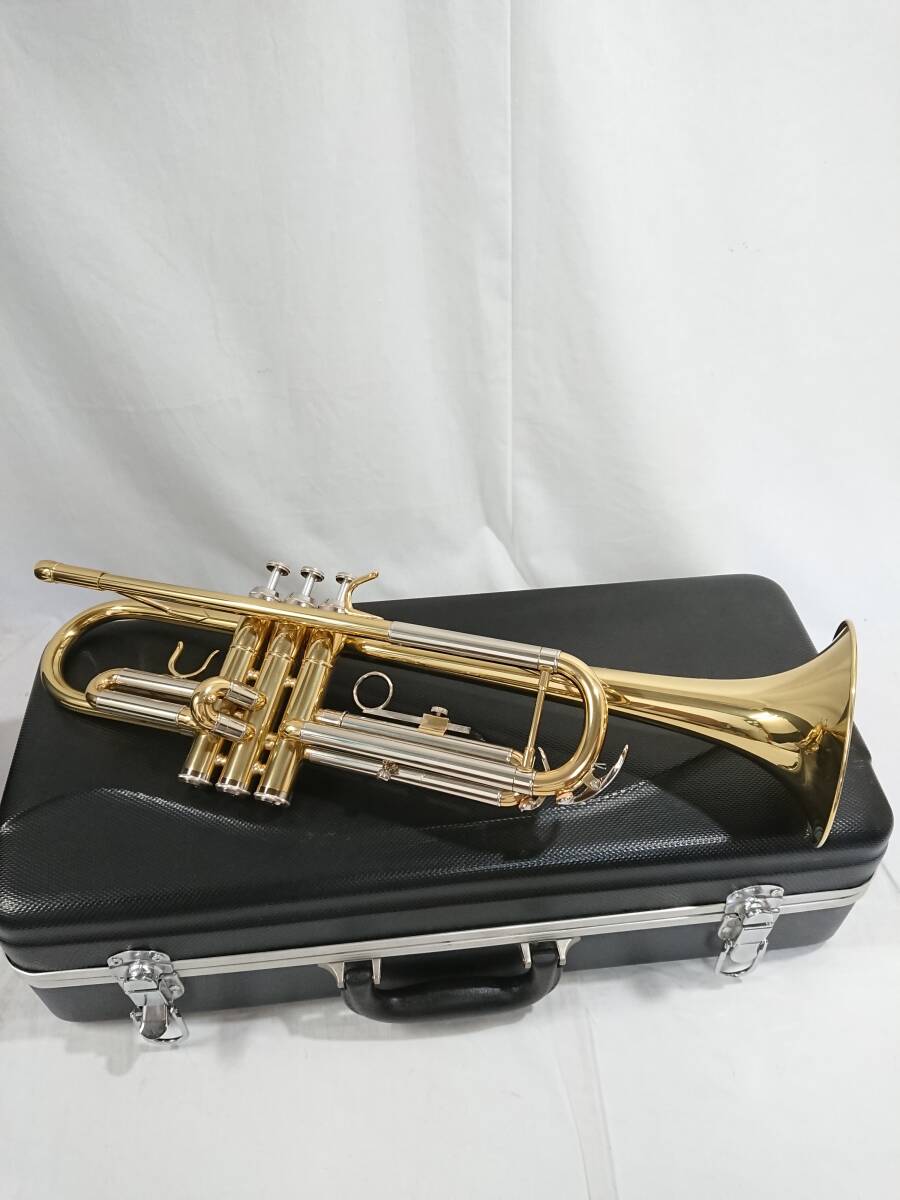 [ прекрасный товар ]Richard Richard труба CG23911 жесткий чехол имеется [ духовые инструменты духовая музыка золотой труба JAZZ Jazz симпатичный музыка часть . хобби ценный ]