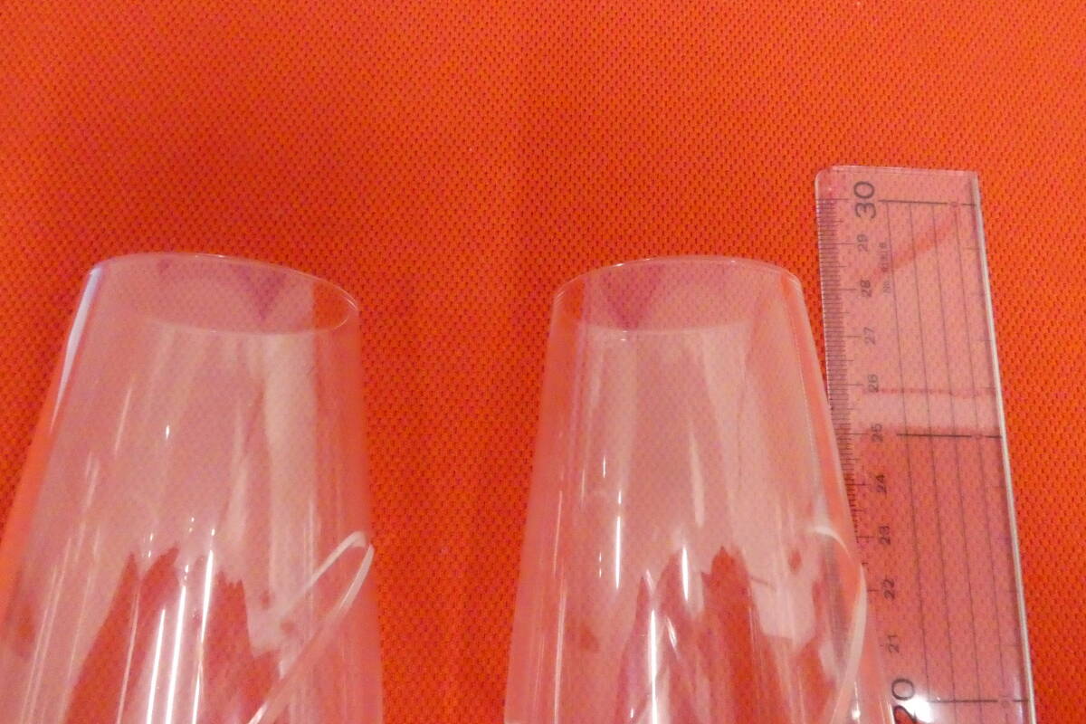 A【11969】★WEDGWOOD プロミシスウィズディス★ペア シャンパングラス ウェッジウッド 箱有 経年保管品_画像3