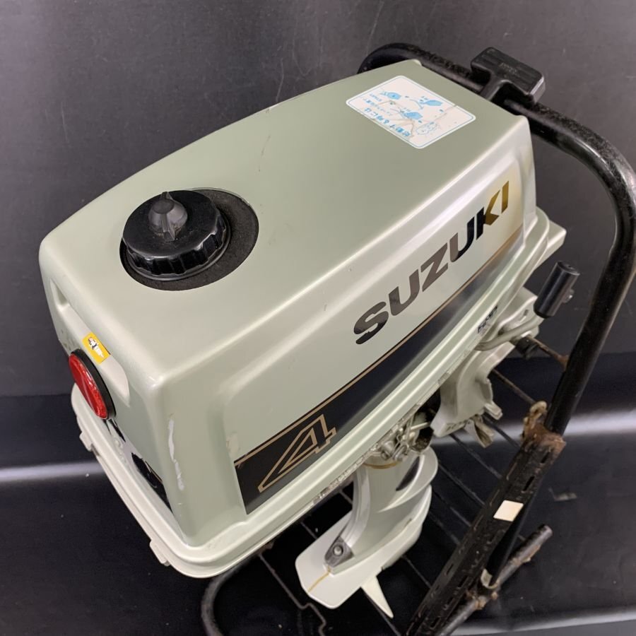 【引取限定/発送不可】SUZUKI 小型船舶用船外機 スズキDT4 型式:00402S 4馬力 ※起動/動作未確認品＊ジャンク品【福岡】_画像5