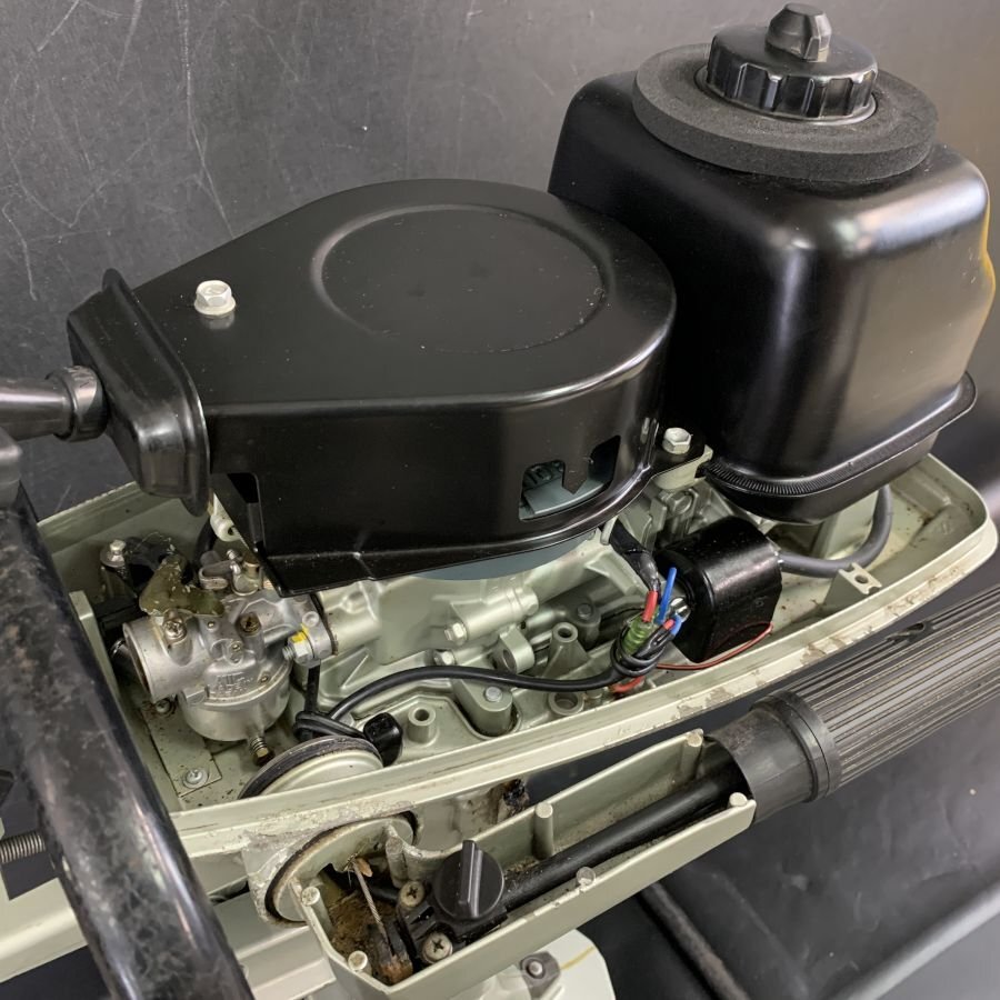 【引取限定/発送不可】SUZUKI 小型船舶用船外機 スズキDT4 型式:00402S 4馬力 ※起動/動作未確認品＊ジャンク品【福岡】_画像7