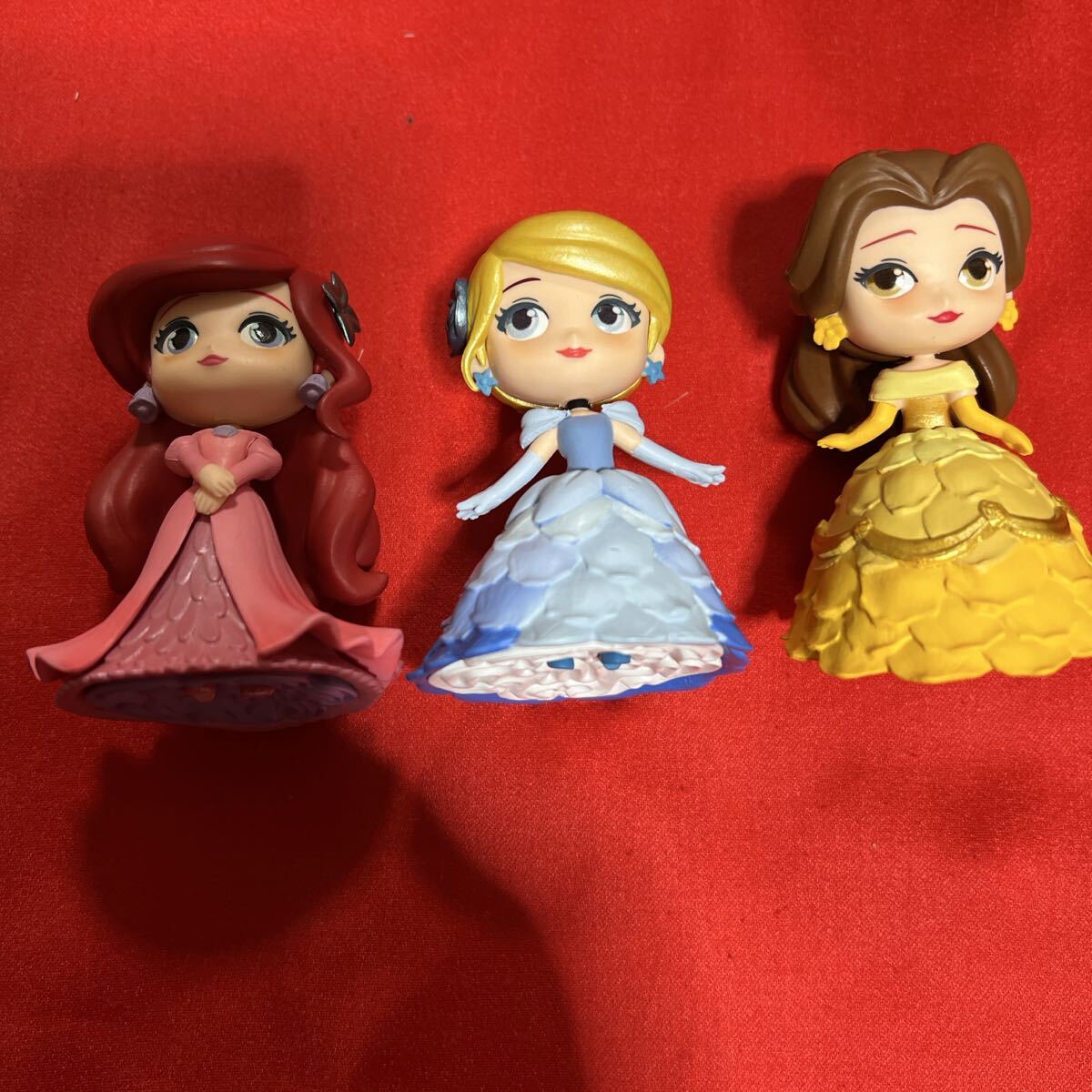お値下げディズニープリンセスフルールドレスガチャ3体セット☆ シンデレラ アリエルベル コンプリート セット_画像2