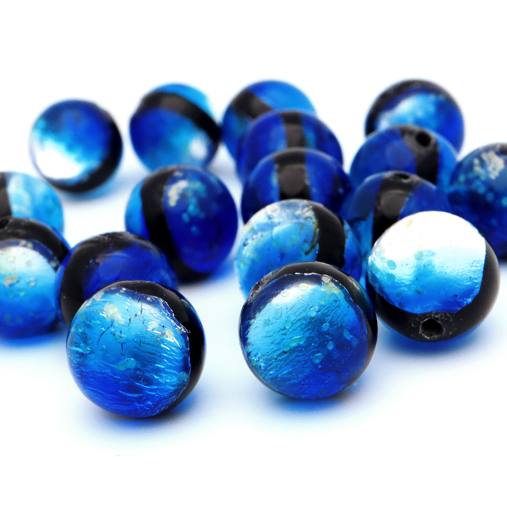 訳あり 在庫処分 ヨナグニブルー ホタルガラス 10mm 光る 粒売り 1粒 とんぼ玉 沖縄 お土産 与那国島 ハンドメイド ビーズ 手作り 手芸 DIY_画像8