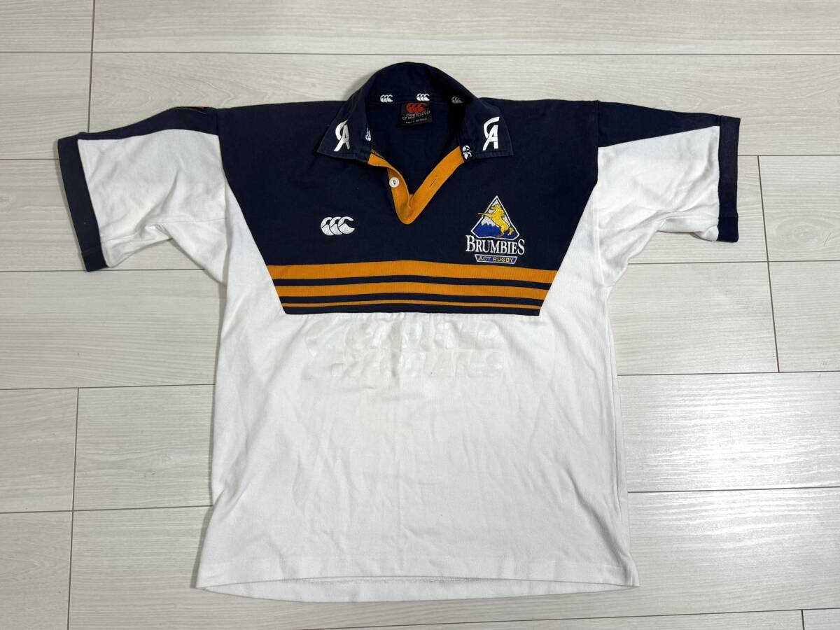 ★カンタベリー CANTERBURY ラグビー 半袖 ラガーシャツ オーストラリア製★_画像1
