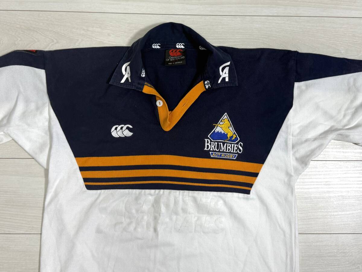 ★カンタベリー CANTERBURY ラグビー 半袖 ラガーシャツ オーストラリア製★_画像2