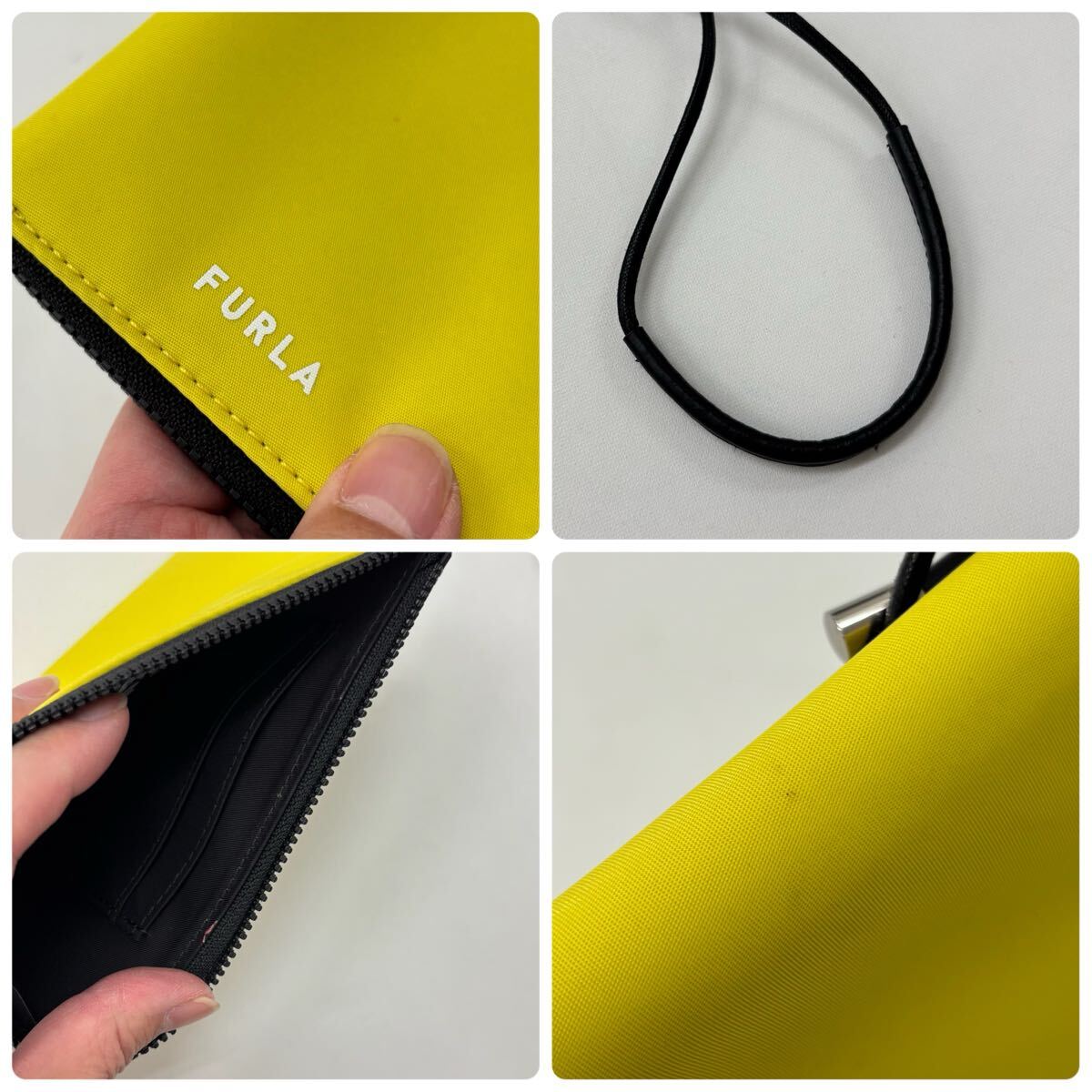 良品 FURLA フルラ スマホ ショルダー バッグ 711-0005_画像9