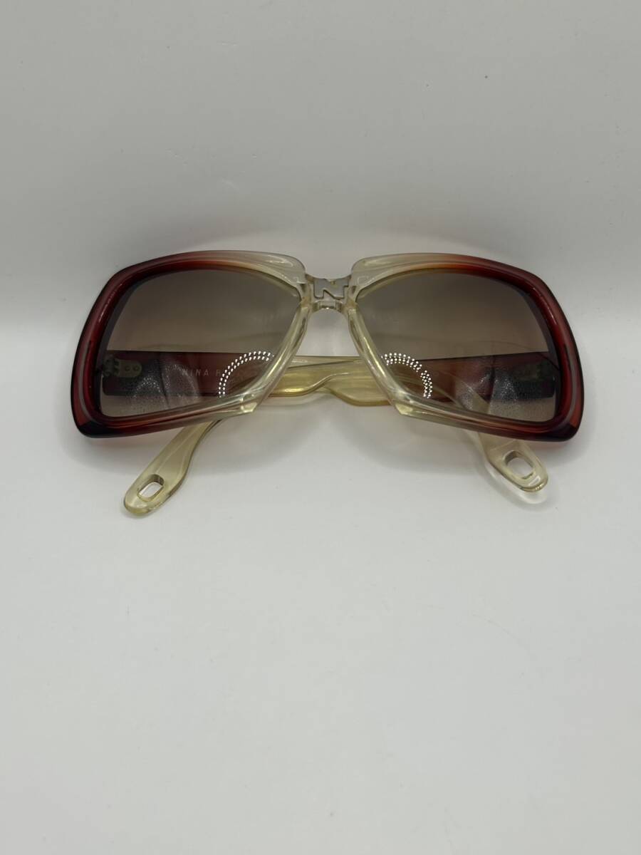 【高級ブランド】NINA RICCI ニナリッチ　サングラス　ファッション　ブランド　レディース　小物　color　カラー　色　黄緑　ブラウン_画像8