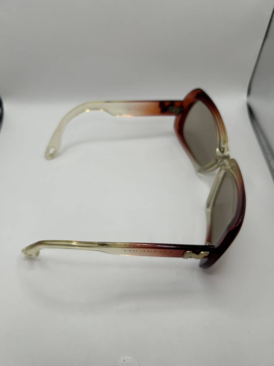 【高級ブランド】NINA RICCI ニナリッチ　サングラス　ファッション　ブランド　レディース　小物　color　カラー　色　黄緑　ブラウン_画像7