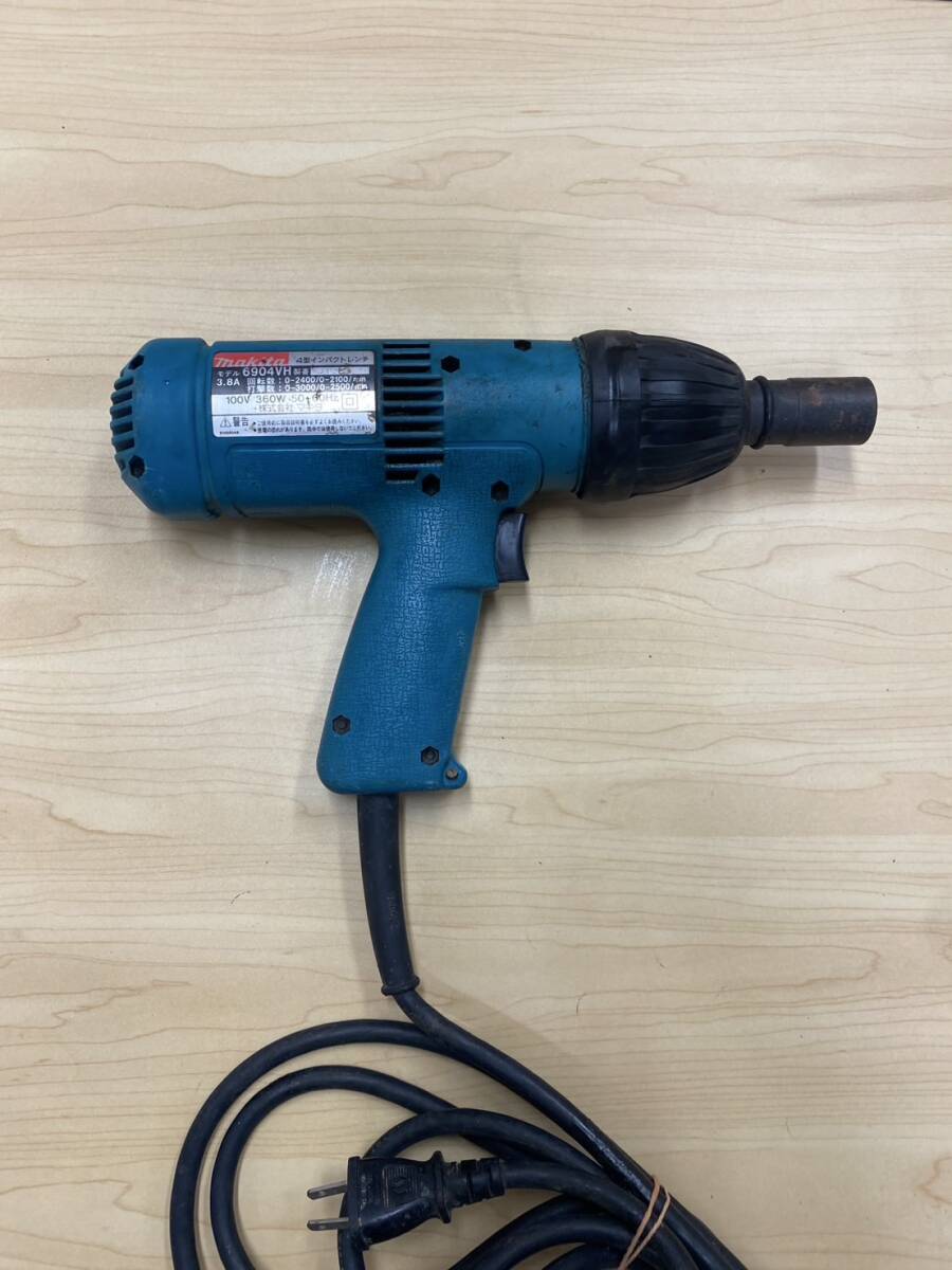 【通電確認済】Makita　マキタ　4型　インパクトレンチ　6904VH　100V　360W　50-60Hz　DIY　電動工具　レンチ　工具_画像5