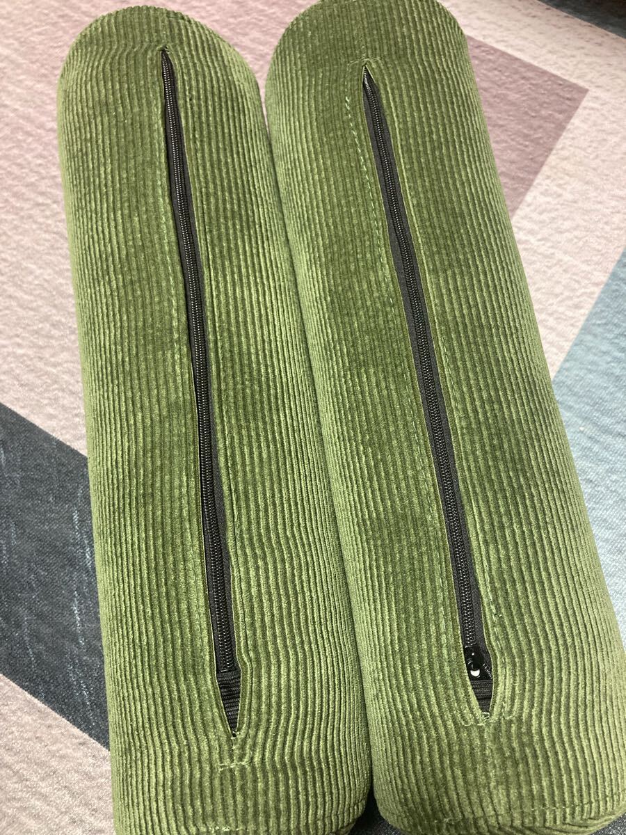 クッション　コーデュロイ　緑　グリーン_画像3