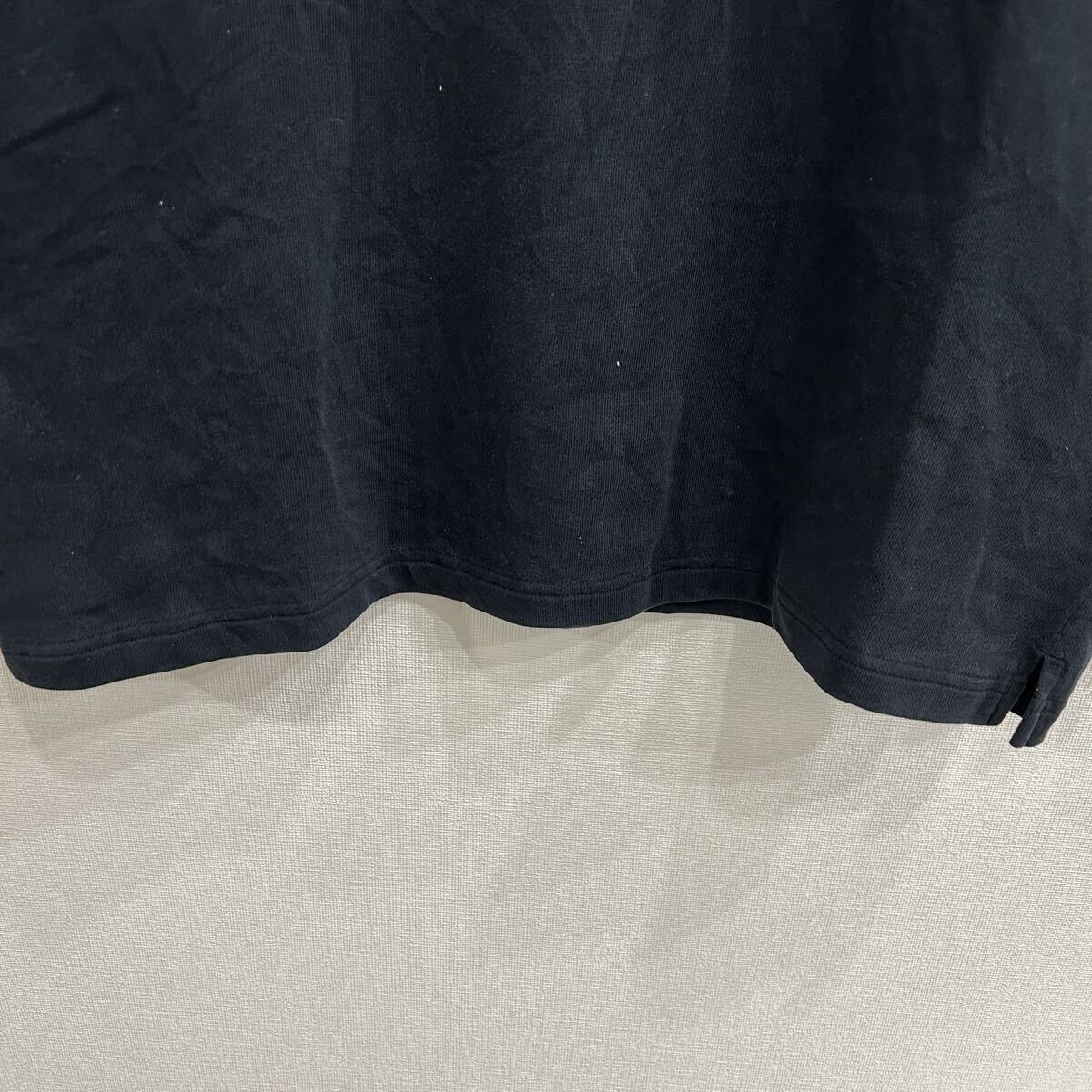 【S7102】 CANTERBURY カンタベリー スウェット トレーナー ハーフジップ サイズL ブラック 黒 刺繍ロゴ 胸ロゴ メンズ トップス 最落なし_画像5