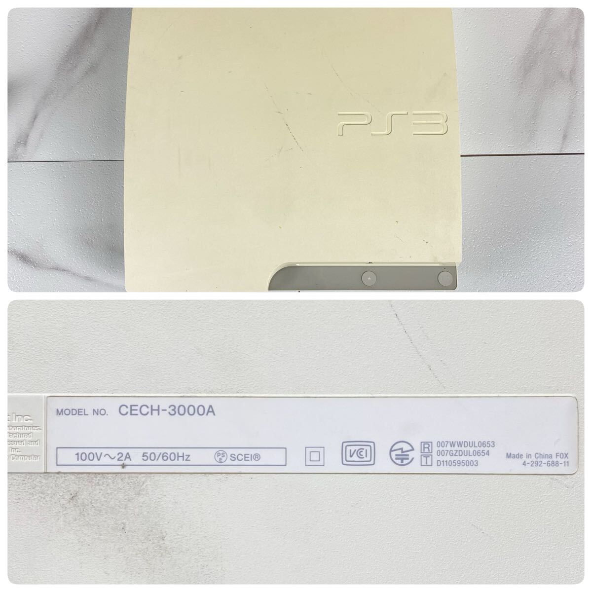 II まとめ4台 PS3 PlayStation3 プレイステーション3 プレステ SONY CECH-3000A ソニー ゲーム機 ソフト、コントローラー付き 現状品_画像5