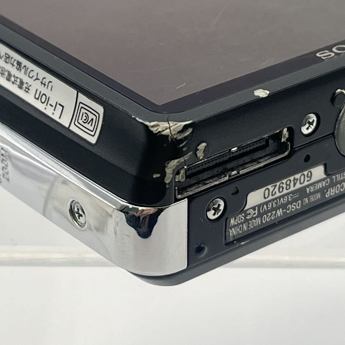 II SONY ソニー Cyber-shot サイバーショット デジカメ デジタルカメラ コンパクトデジタルカメラ コンデジ ブラック DSC-W220 かわせみ_画像9