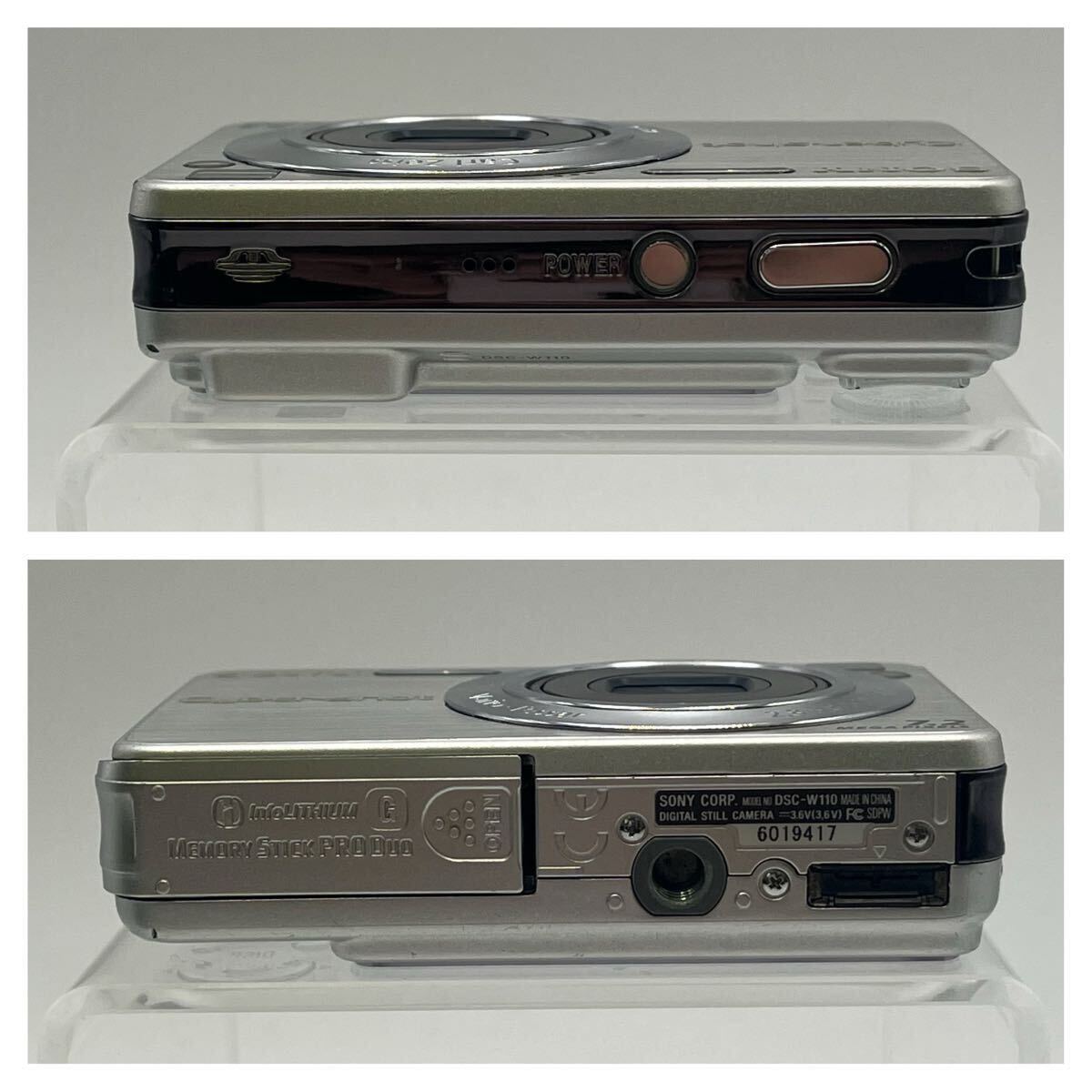 II SONY ソニー Cyber-shot サイバーショット シルバー デジカメ デジタルカメラ コンパクトデジタルカメラ DSC-W110 かわせみ_画像6