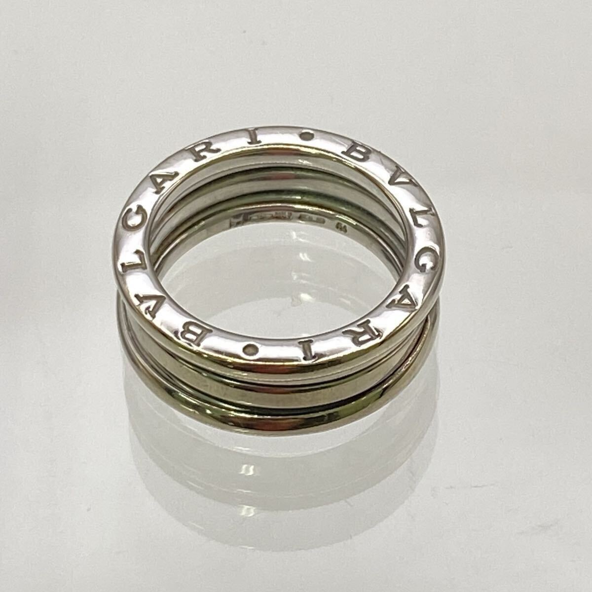 II BVLGARI ブルガリ B-ZERO1 ビーゼロワン 指輪 リング ホワイトゴールド K18 WG 750 #54 貴金属 ジュエリー 約8.9g 約13号 かわせみ_画像3