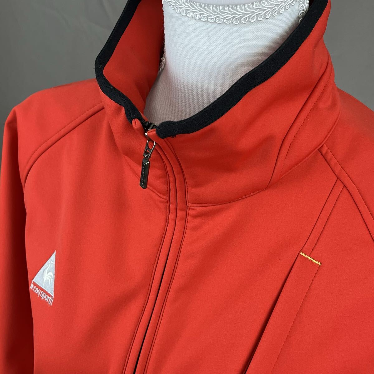 H le coq sportif ルコックスポルティフ ジャケット アウター レッド M GQ6222 かわせみ_画像7