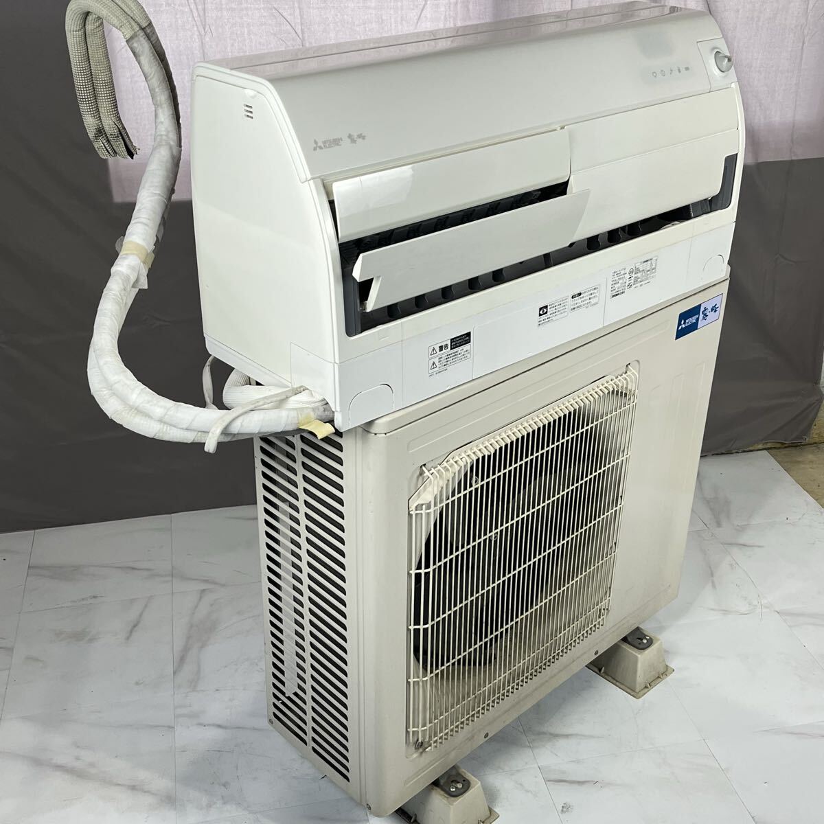 ♯ 三菱電機 MITSUBISHI 霧ヶ峰 ルームエアコン 単相200V MSZ-ZW5618S-W 15〜23畳用 室外機 リモコン セット かわせみ_画像3