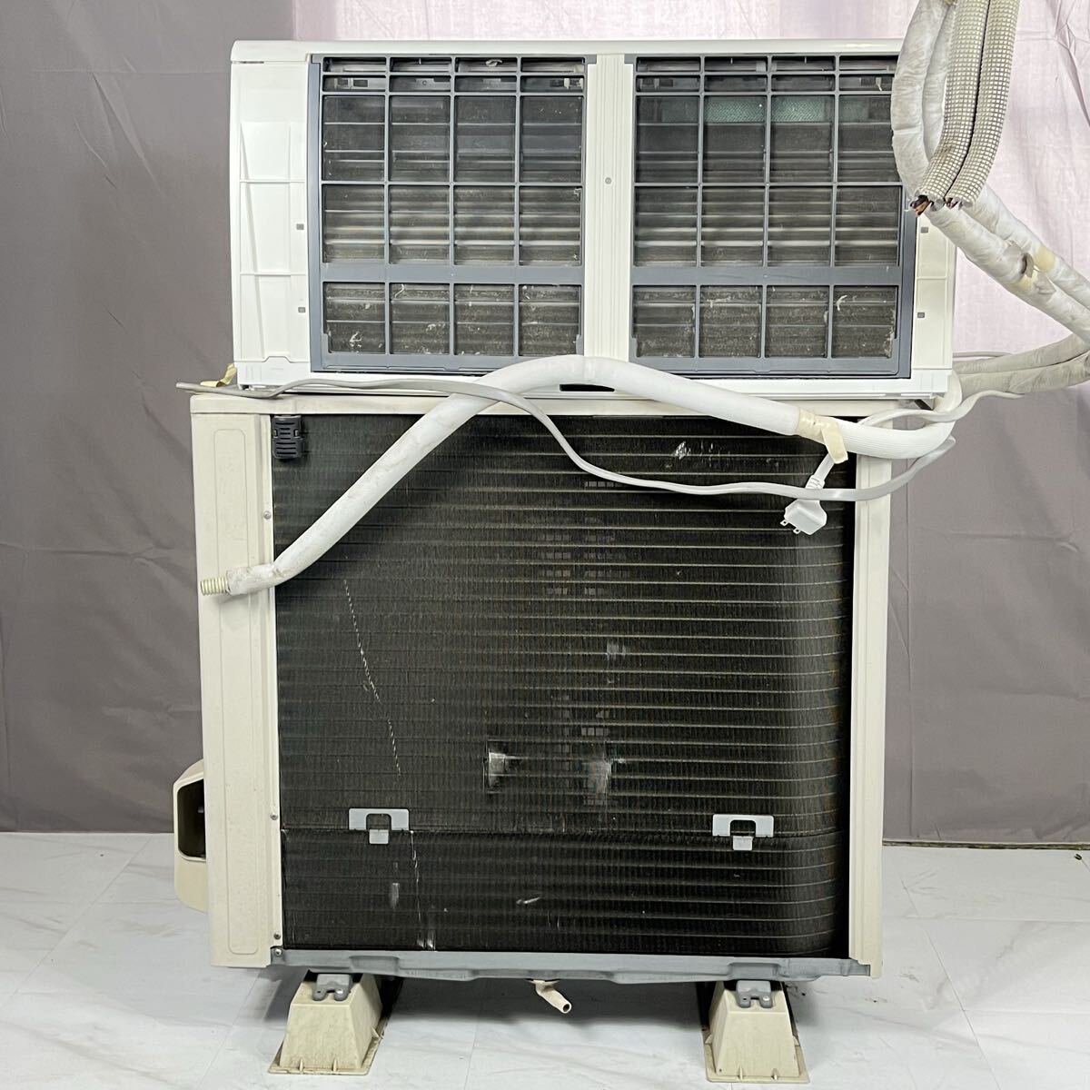 ♯ 三菱電機 MITSUBISHI 霧ヶ峰 ルームエアコン 単相200V MSZ-ZW5618S-W 15〜23畳用 室外機 リモコン セット かわせみ_画像4