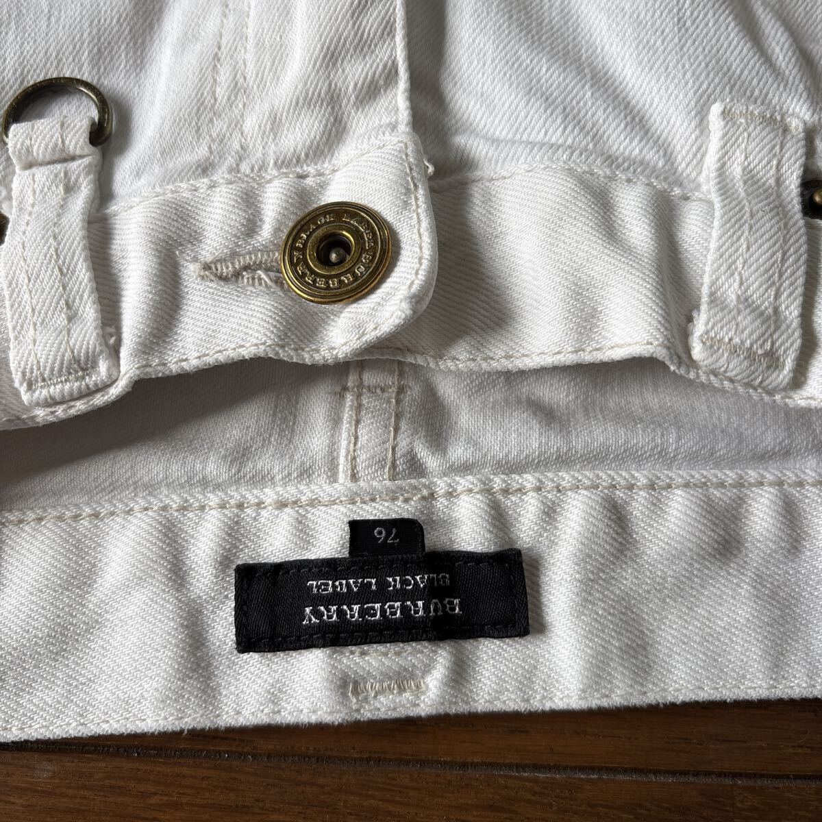 バーバリーブラックレーベル☆ホワイトデニムパンツ_画像5