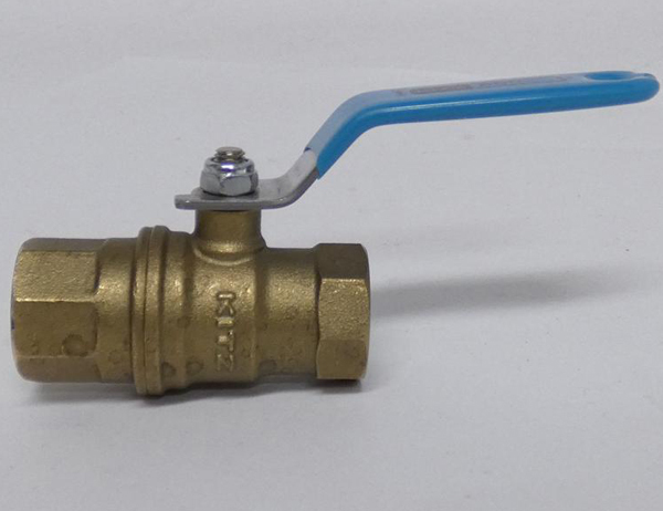 ◆KITZ 600型 1/2 15A 黄銅製ボールバルブ 600WOG フルボア ねじ込み形 1個_画像2