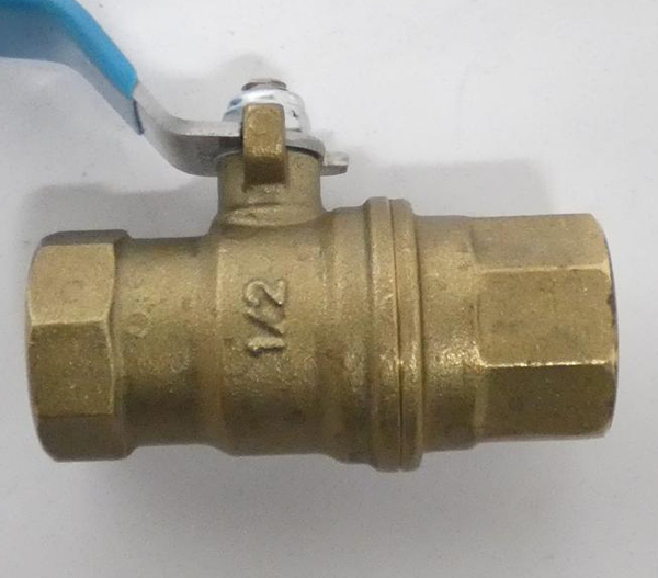 ◆KITZ 600型 1/2 15A 黄銅製ボールバルブ 600WOG フルボア ねじ込み形 1個_画像6