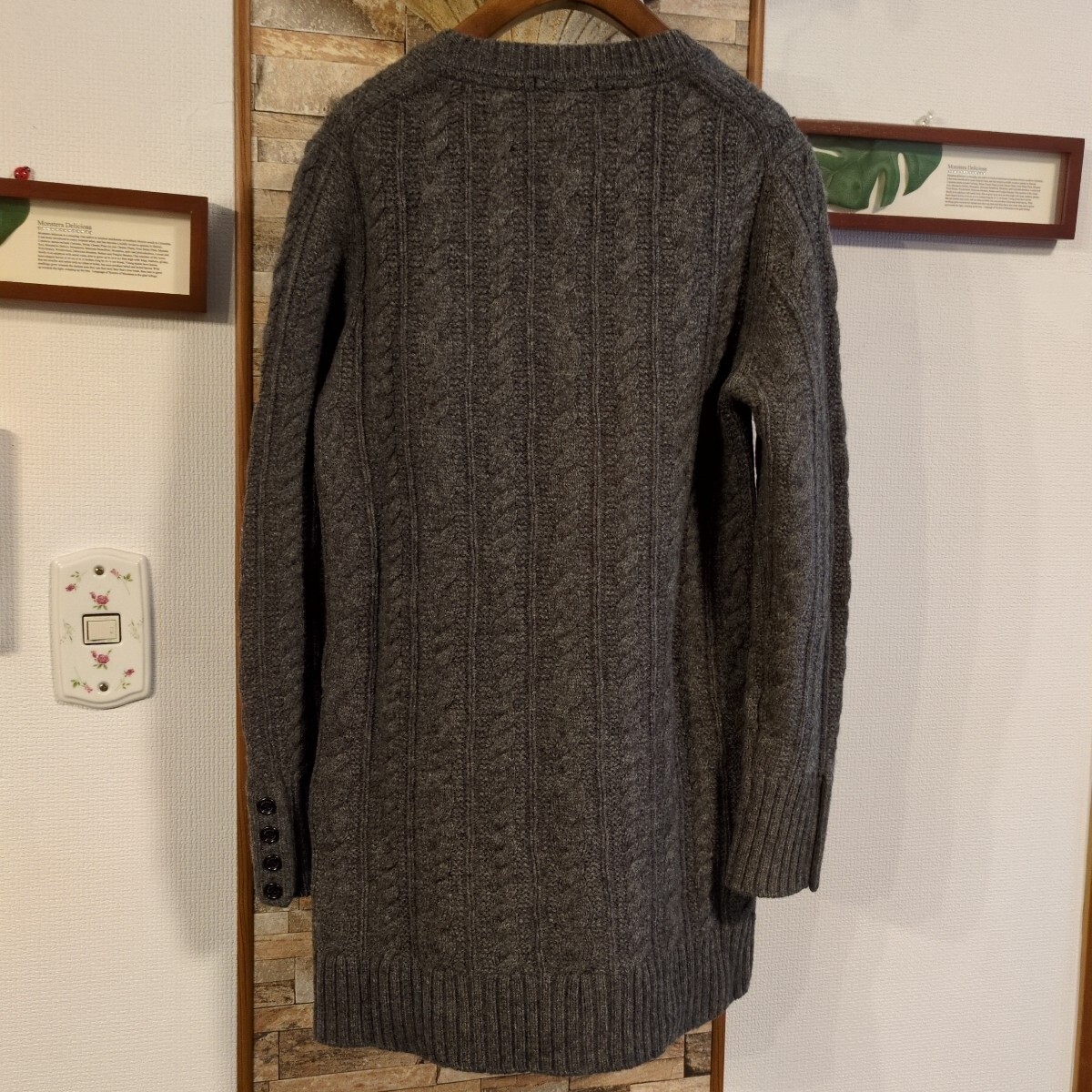 バーバリーレディース ニット グレー2_画像4